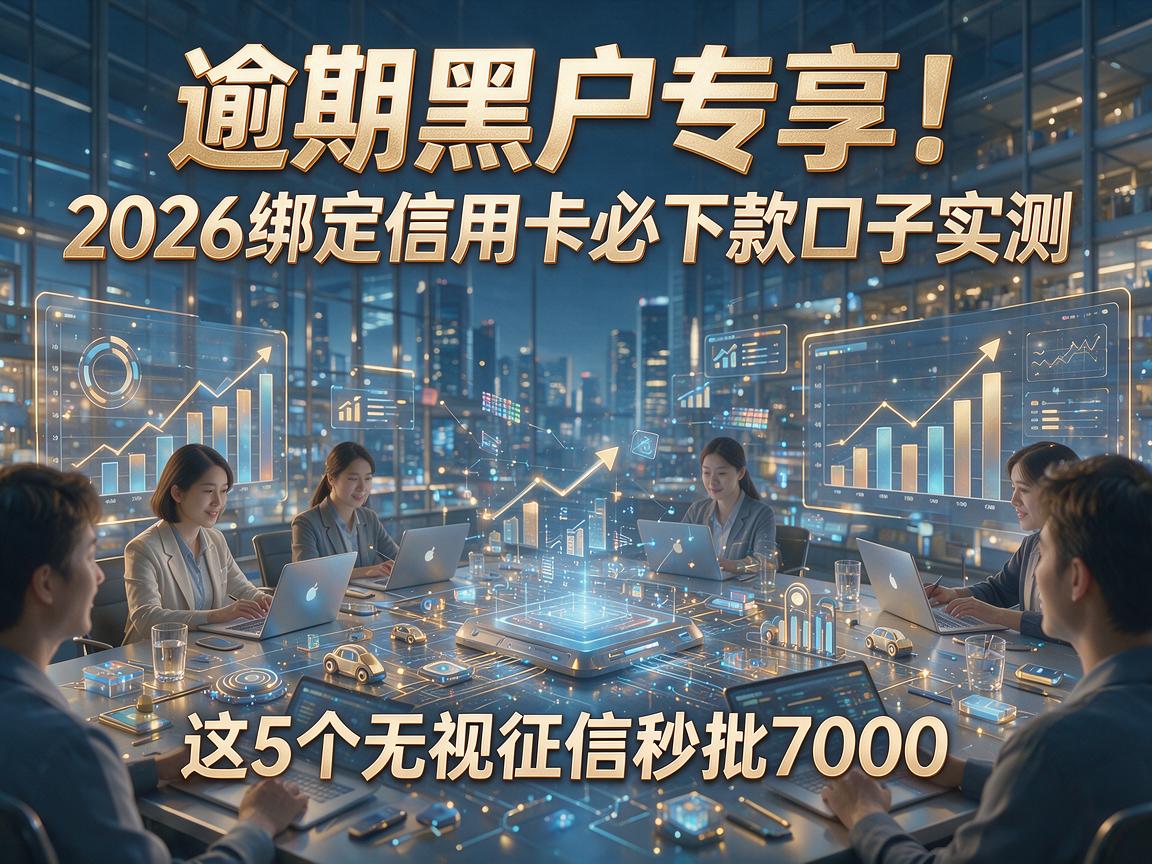 逾期黑户专享!2026绑定信用卡必下款口子实测,这5个无视征信秒批7000