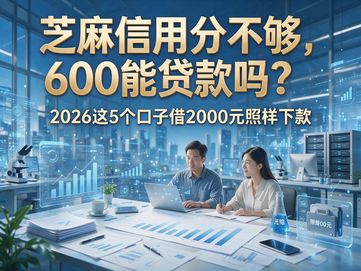 芝麻信用分不够600能贷款吗?2026这5个口子借2000元照样下款
