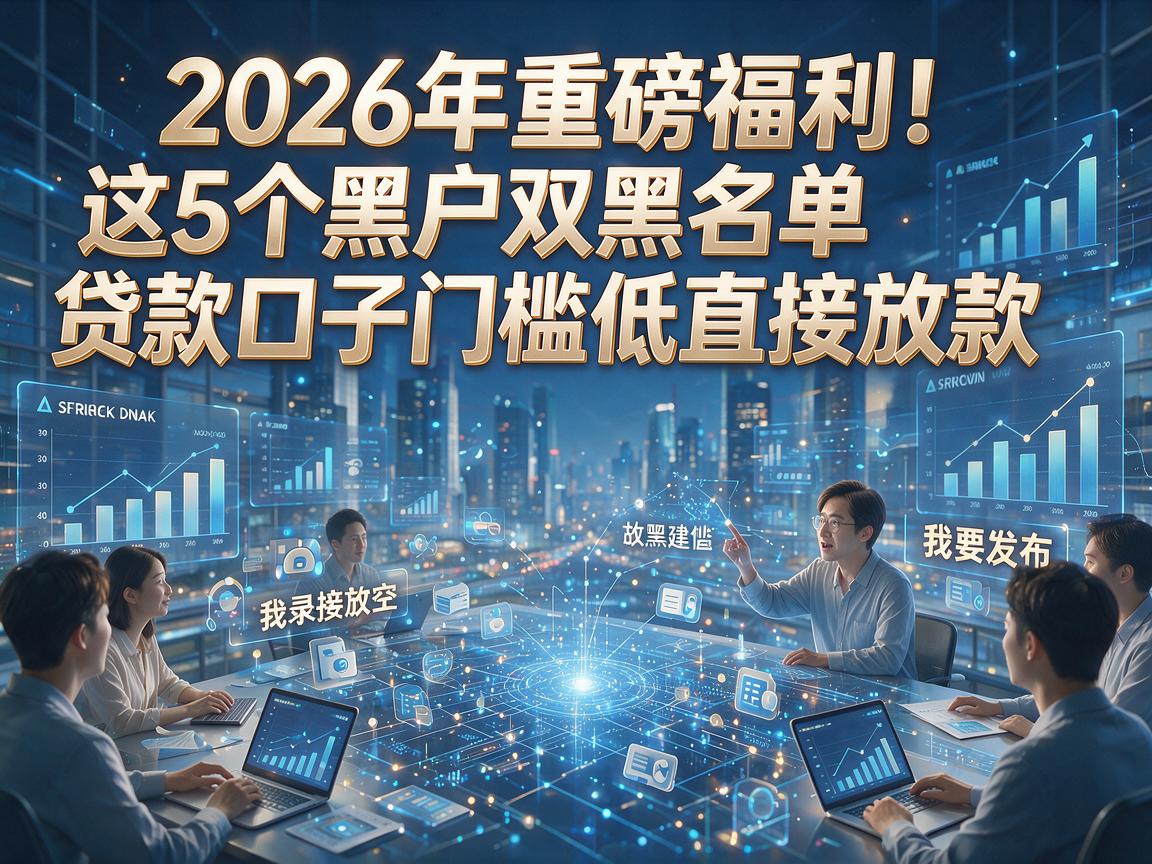 2026年重磅福利!这5个黑户双黑名单贷款口子门槛低直接放款