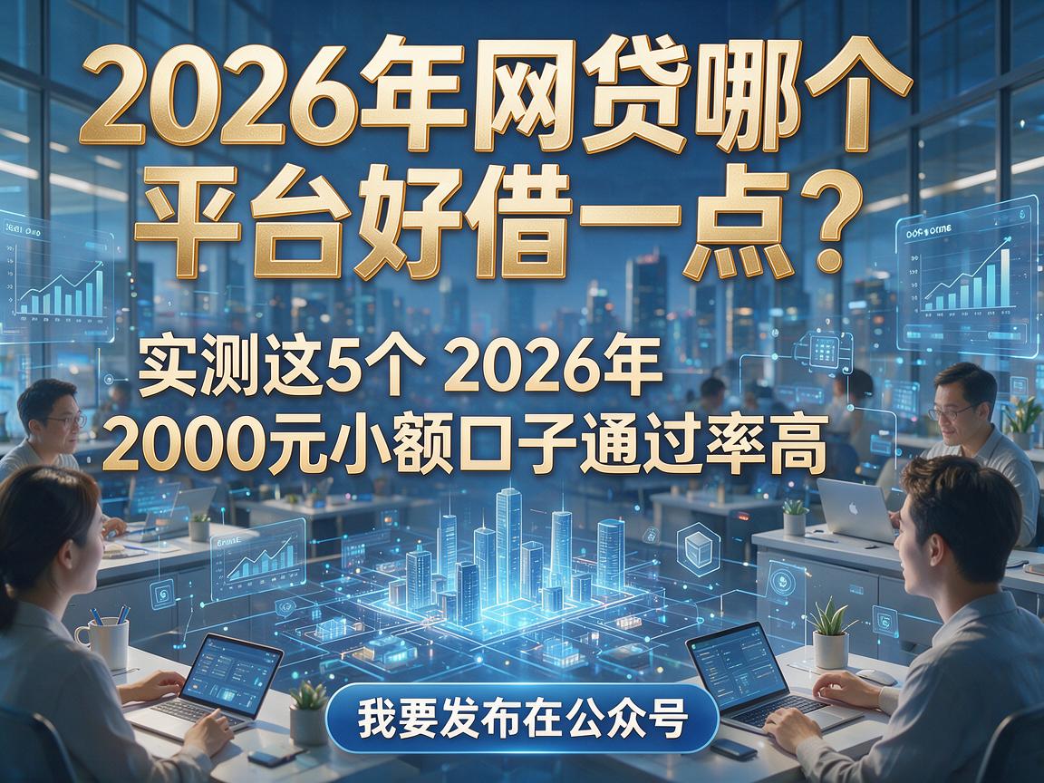 2026年网贷哪个平台好借一点？实测这5个2026年2000元小额口子通过率高