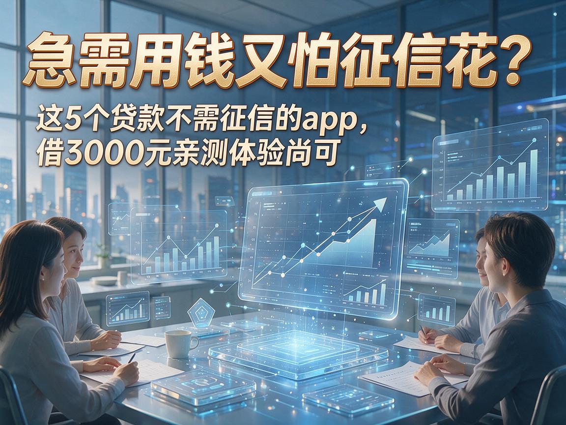 急需用钱又怕征信花?这5个贷款不需征信的app,借3000元亲测体验尚可