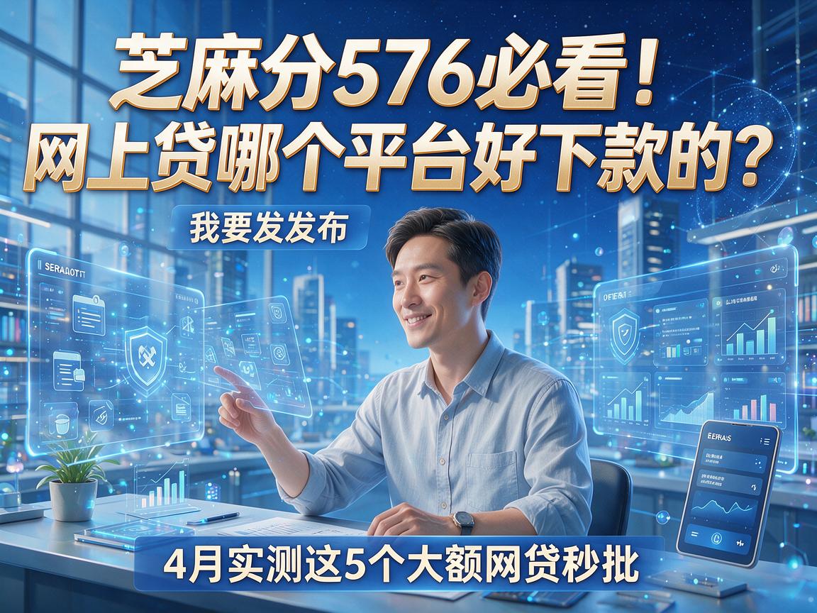 芝麻分576必看!网上贷哪个平台好下款的?4月实测这5个大额网贷秒批