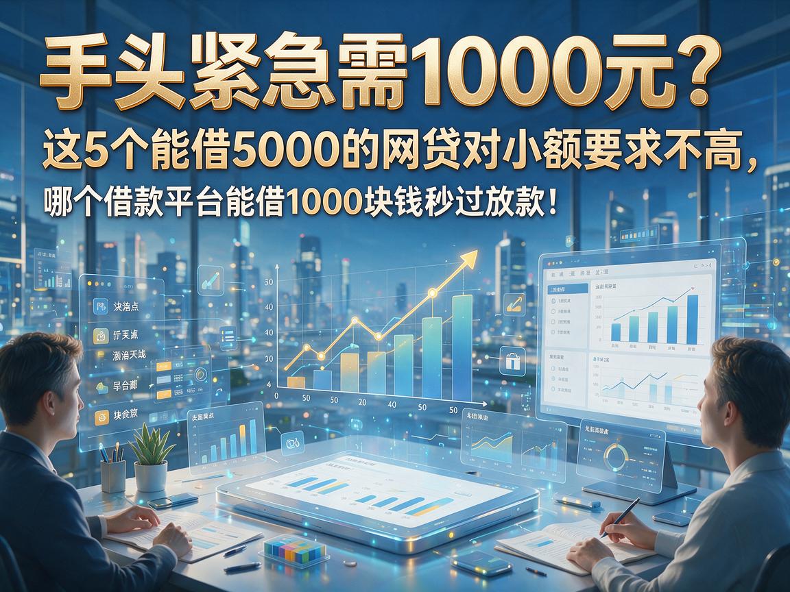 手头紧急需1000元?这5个能借5000的网贷对小额要求不高,哪个借款平台能借1000块钱秒过放款!