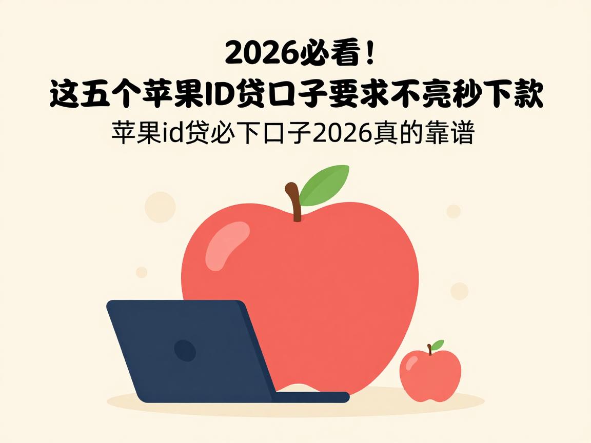 2026必看!这五个苹果ID贷口子要求不高秒下款,苹果id贷必下口子2026真的靠谱