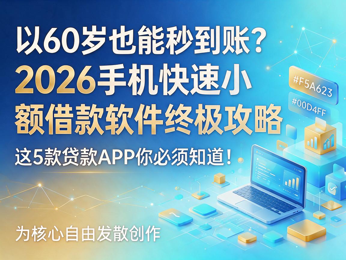 60岁也能秒到账？2026手机快速小额借款软件终极攻略，这5款贷款APP你必须知道！
