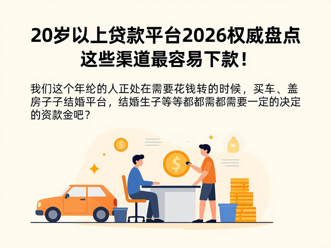 20岁以上贷款平台2026权威盘点,这些渠道最容易下款!