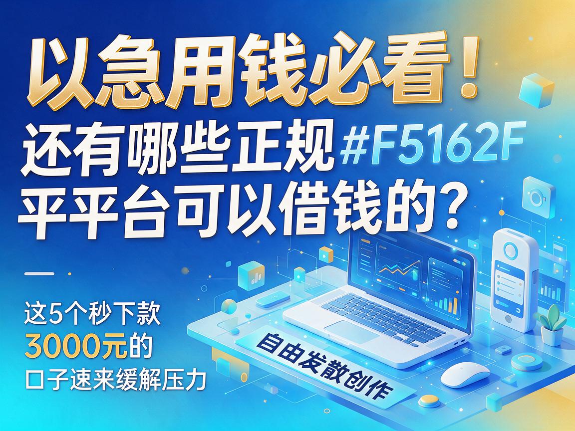 急用钱必看!还有哪些正规平台可以借钱的?这5个秒下款3000元的口子速来缓解压力