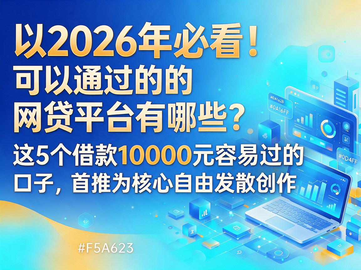 2026年必看!可以通过的网贷平台有哪些?这5个借款10000元容易过的口子首推
