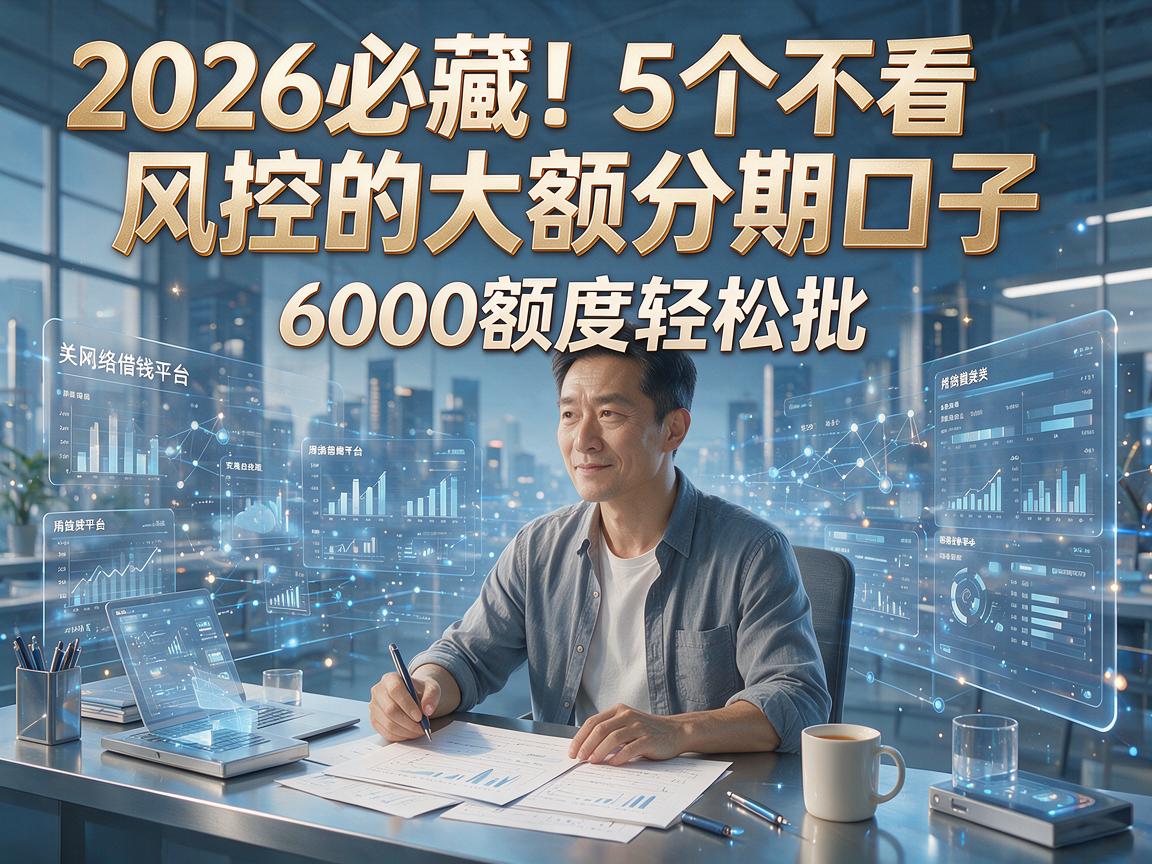 2026必藏!5个不看风控的大额分期口子,6000额度轻松批