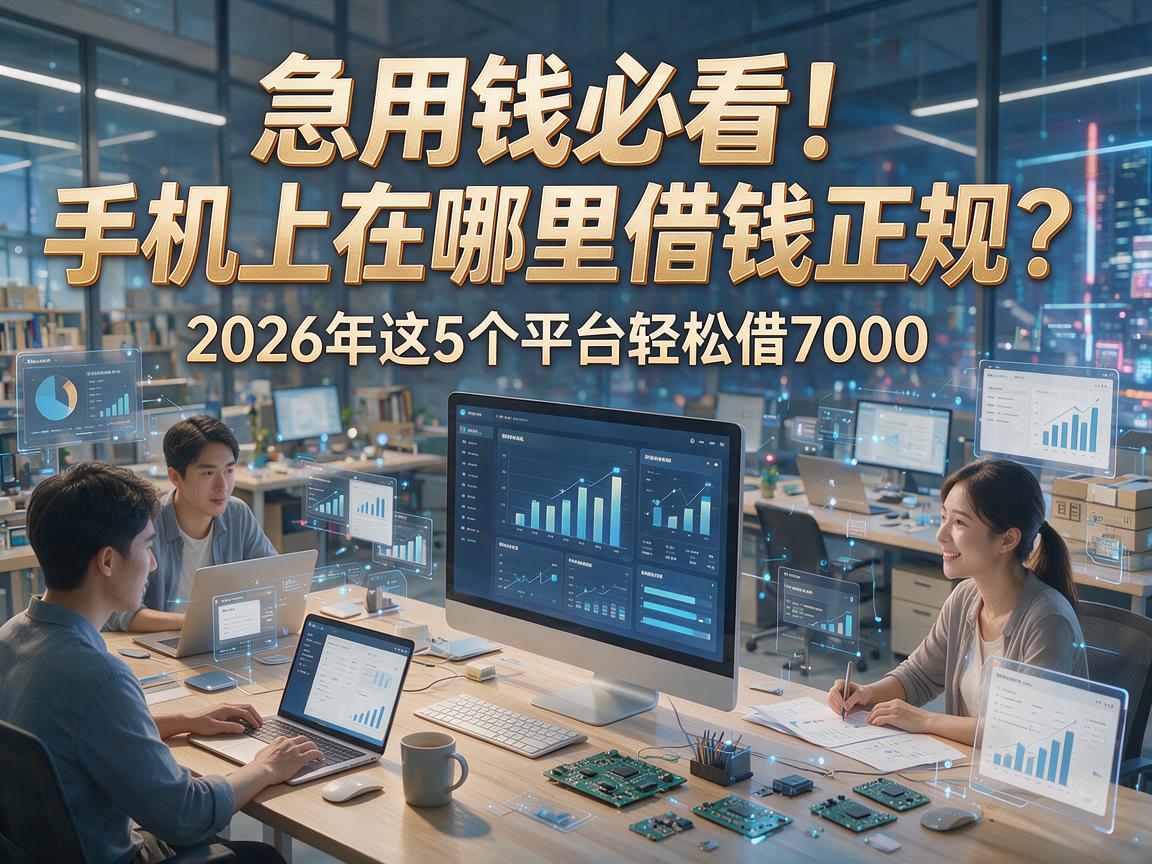 急用钱必看!手机上在哪里借钱正规?2026年这5个平台轻松借7000