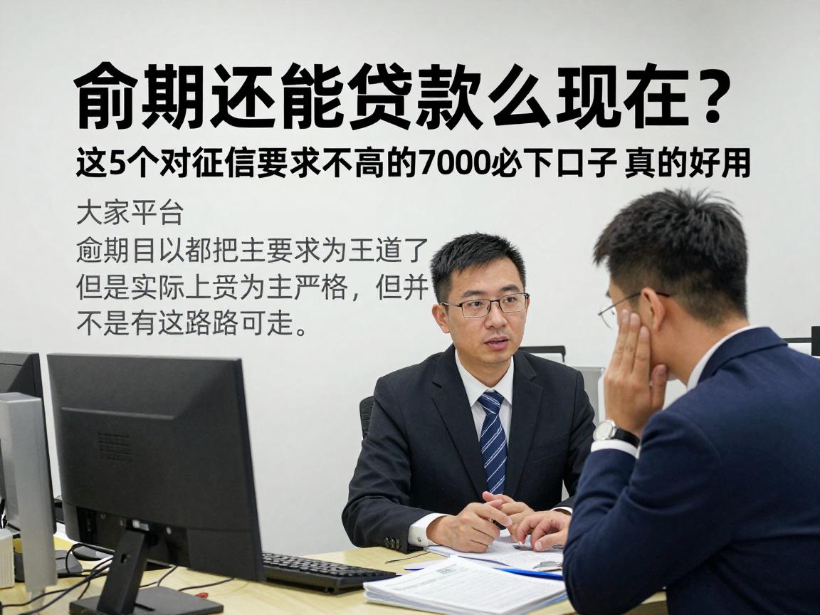 逾期还能贷款么现在?这5个对征信要求不高的7000必下口子,真的好用
