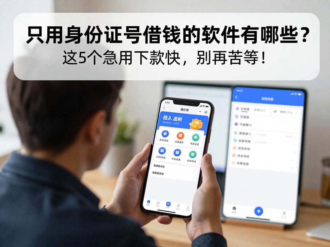 只用身份证号借钱的软件有哪些?这5个急用下款快,别再苦等!