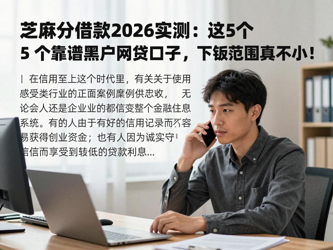 芝麻分借款2026实测：这5个靠谱黑户网贷口子，下款范围真不小！