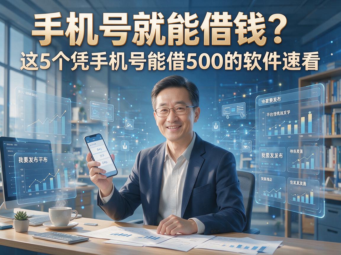 手机号就能借钱?这5个凭手机号能借500的软件速看!