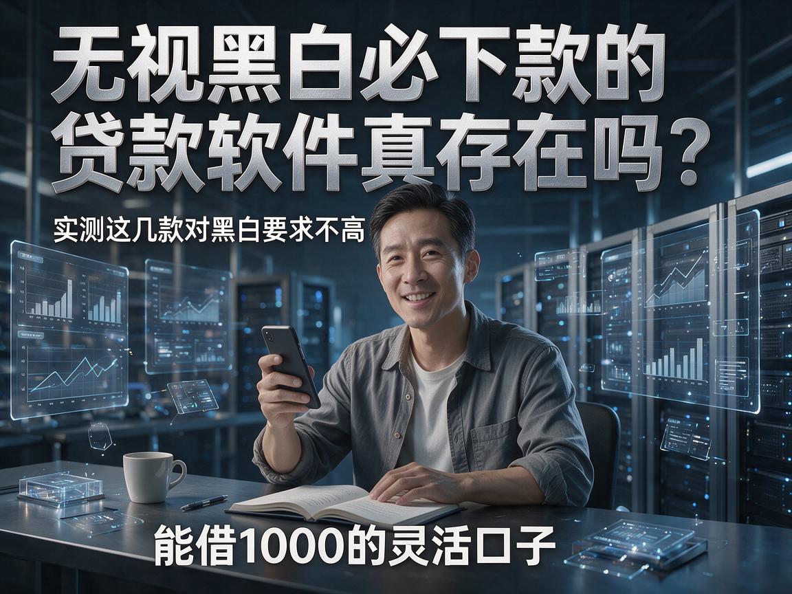 无视黑白必下款的贷款软件真存在吗?实测这几款对黑白要求不高、能借1000的灵活口子!