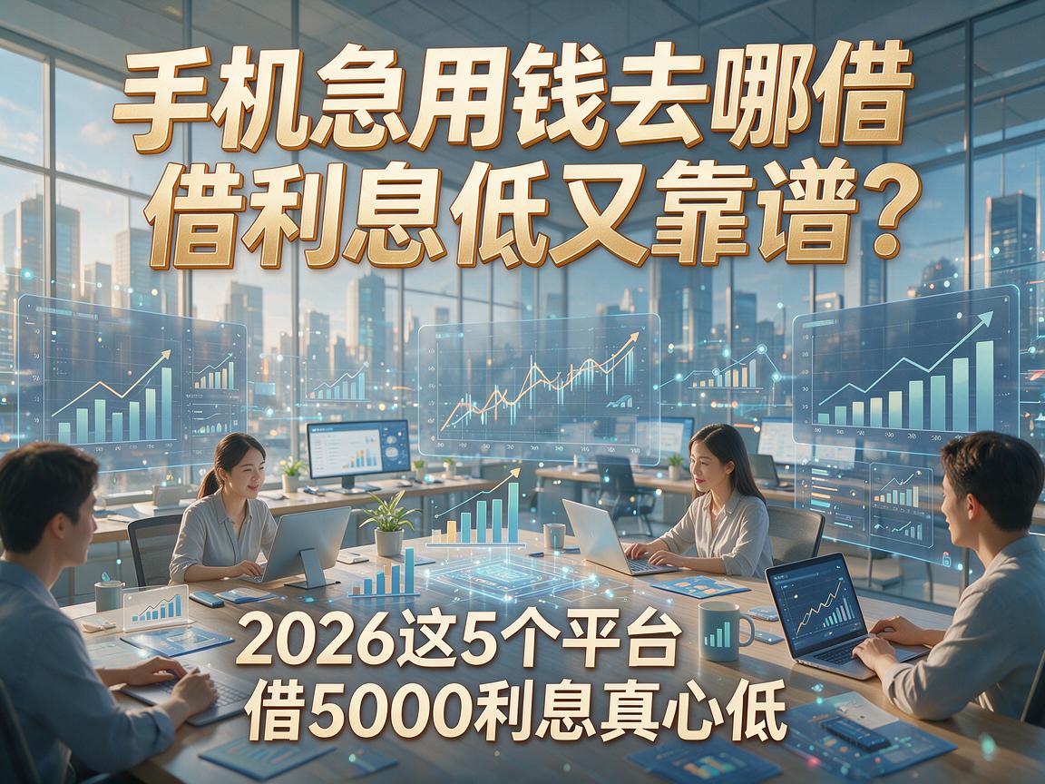 手机急用钱去哪借利息低又靠谱?2026这5个平台借5000利息真心低