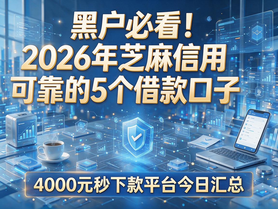 黑户必看!2026年芝麻信用可靠的5个借款口子,4000元秒下款平台今日汇总