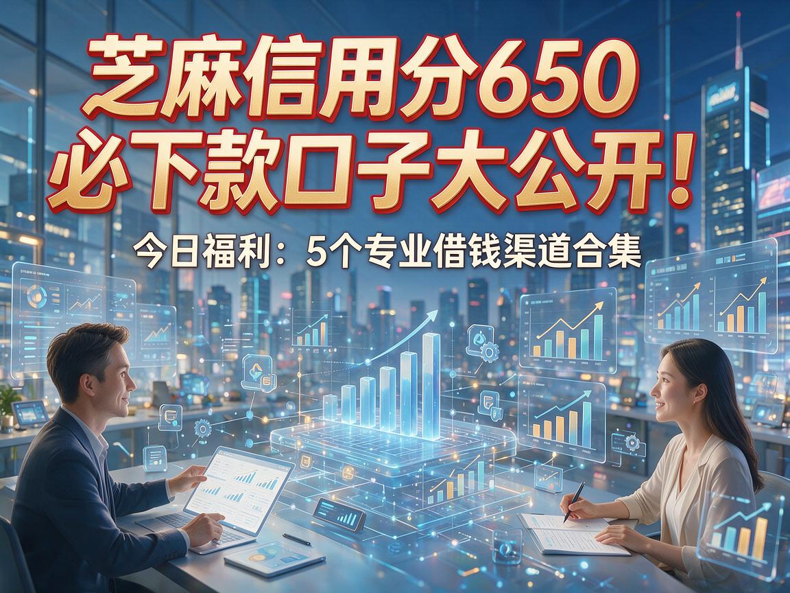 芝麻信用分650必下款口子大公开!今日福利:5个专业借钱渠道合集