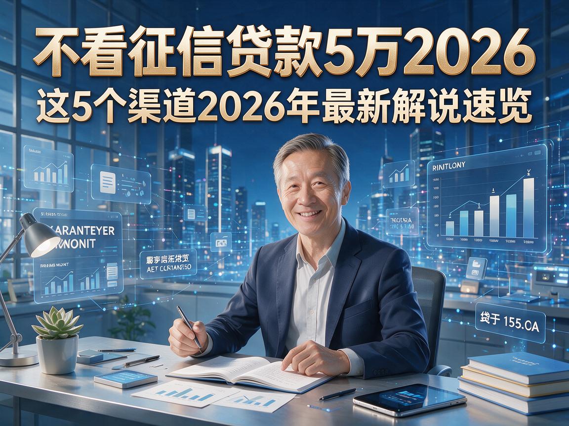 不看征信贷款5万2026,这5个渠道2026年最新解说速览!