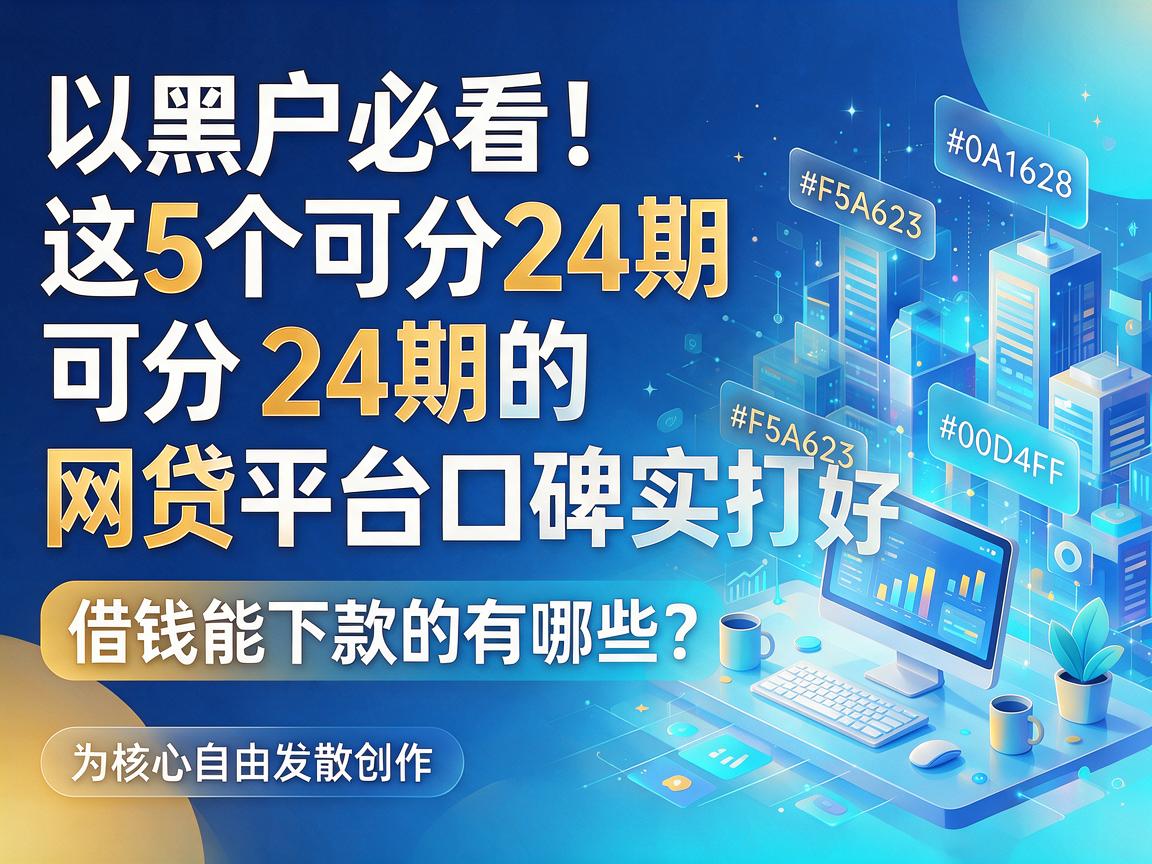 黑户必看!这5个可分24期的网贷平台口碑实打实好,借钱能下款的有哪些?