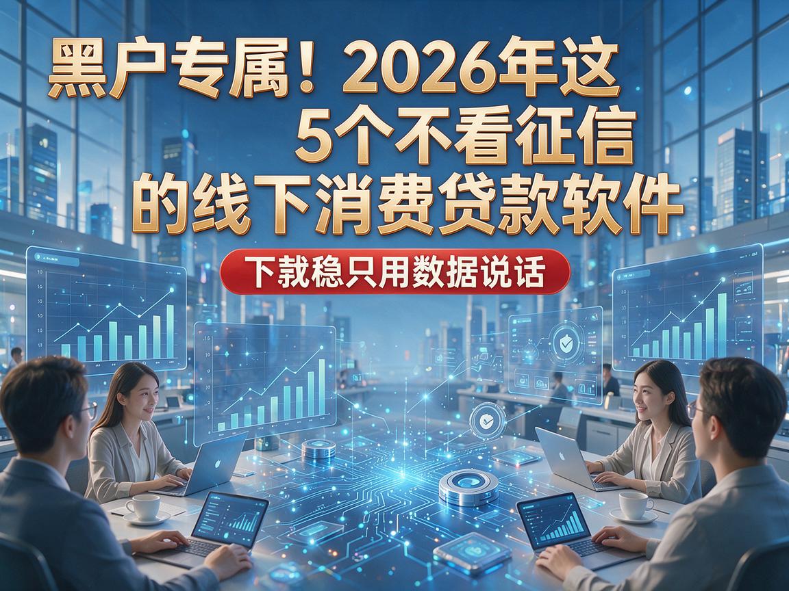 黑户专属!2026年这5个不看征信的线下消费贷款软件,下款稳只用数据说话