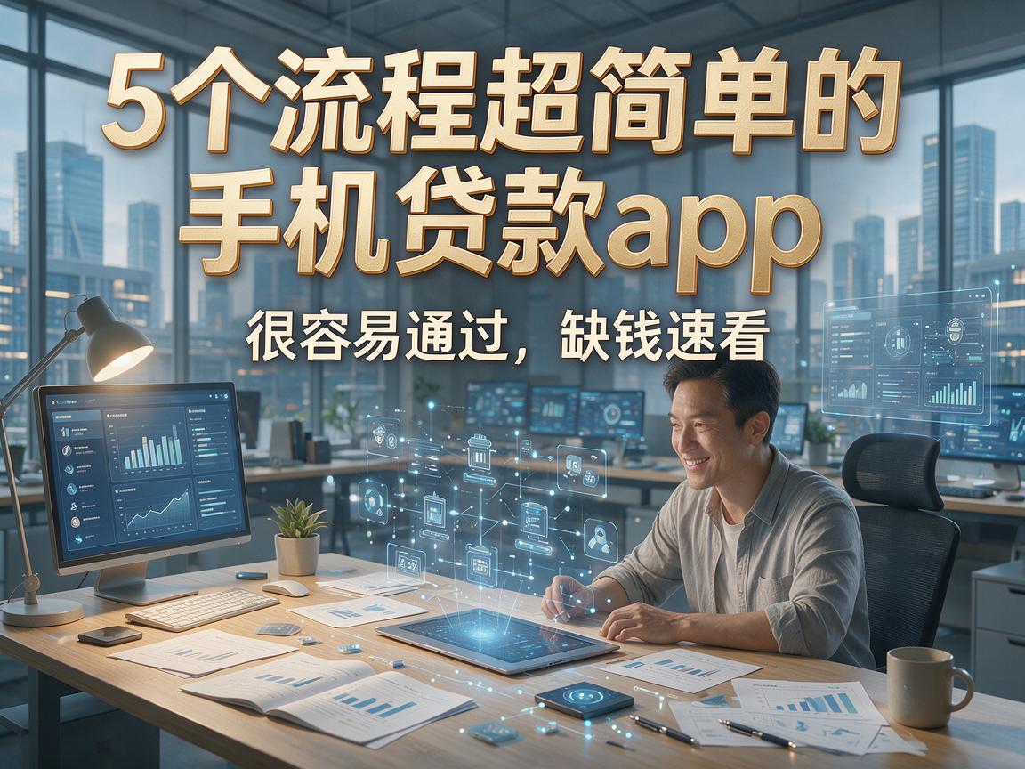 5个流程超简单的手机贷款app,很容易通过,缺钱速看!