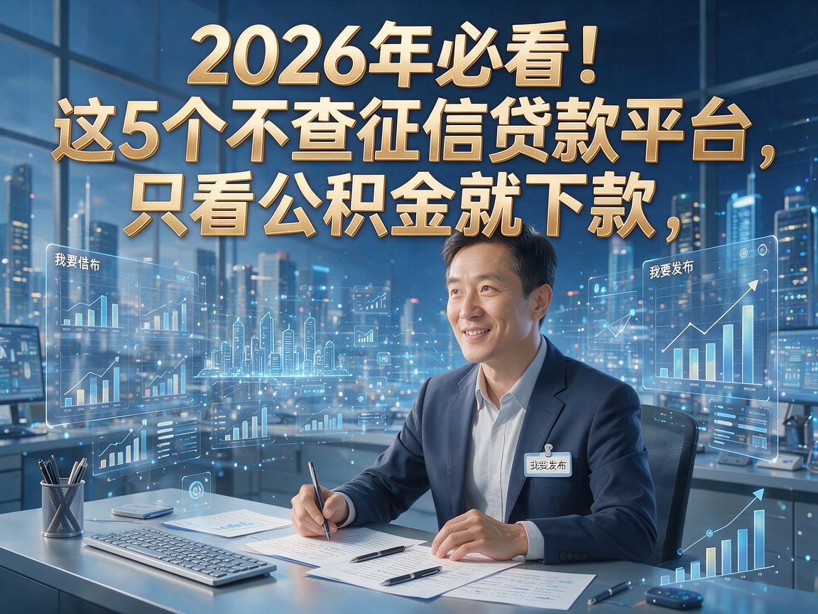 2026年必看！这5个不查征信贷款平台，只看公积金就下款