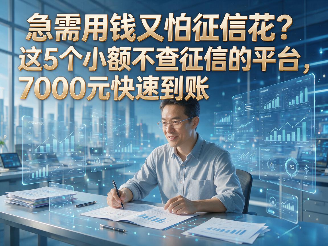 急需用钱又怕征信花?这5个小额不查征信的平台,7000元快速到账!