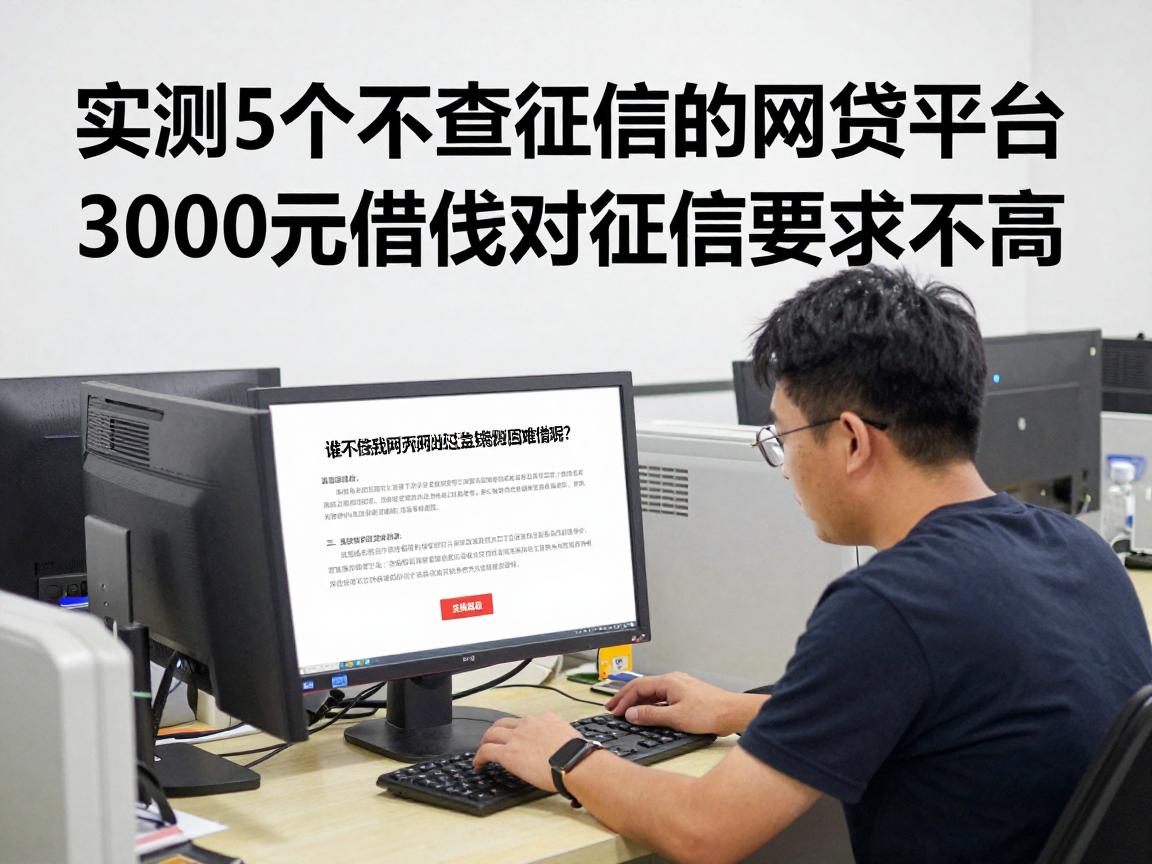 实测5个不查征信的网贷平台，3000元借款对征信要求不高