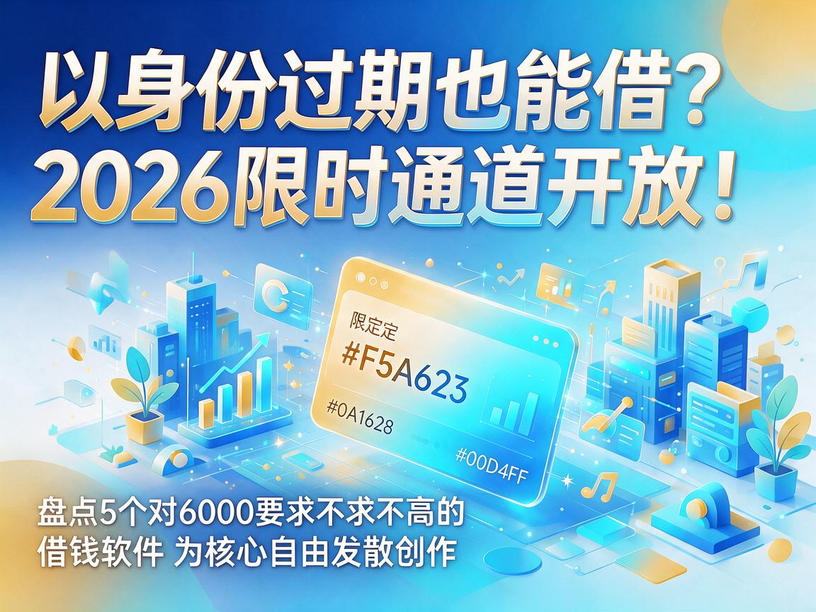 身份证过期也能借?2026限时通道开放!盘点5个对6000要求不高的借钱软件