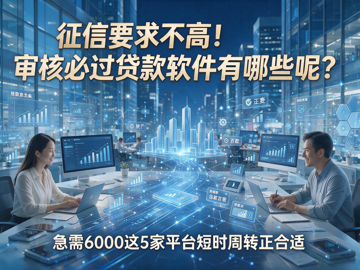 征信要求不高!审核必过贷款软件有哪些呢?急需6000这5家平台短时周转正合适