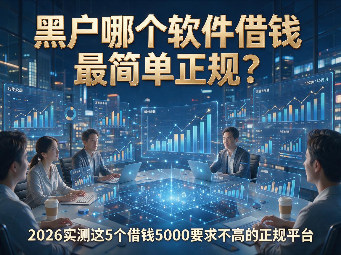 黑户哪个软件借钱最简单正规？2026实测这5个借钱5000要求不高的正规平台