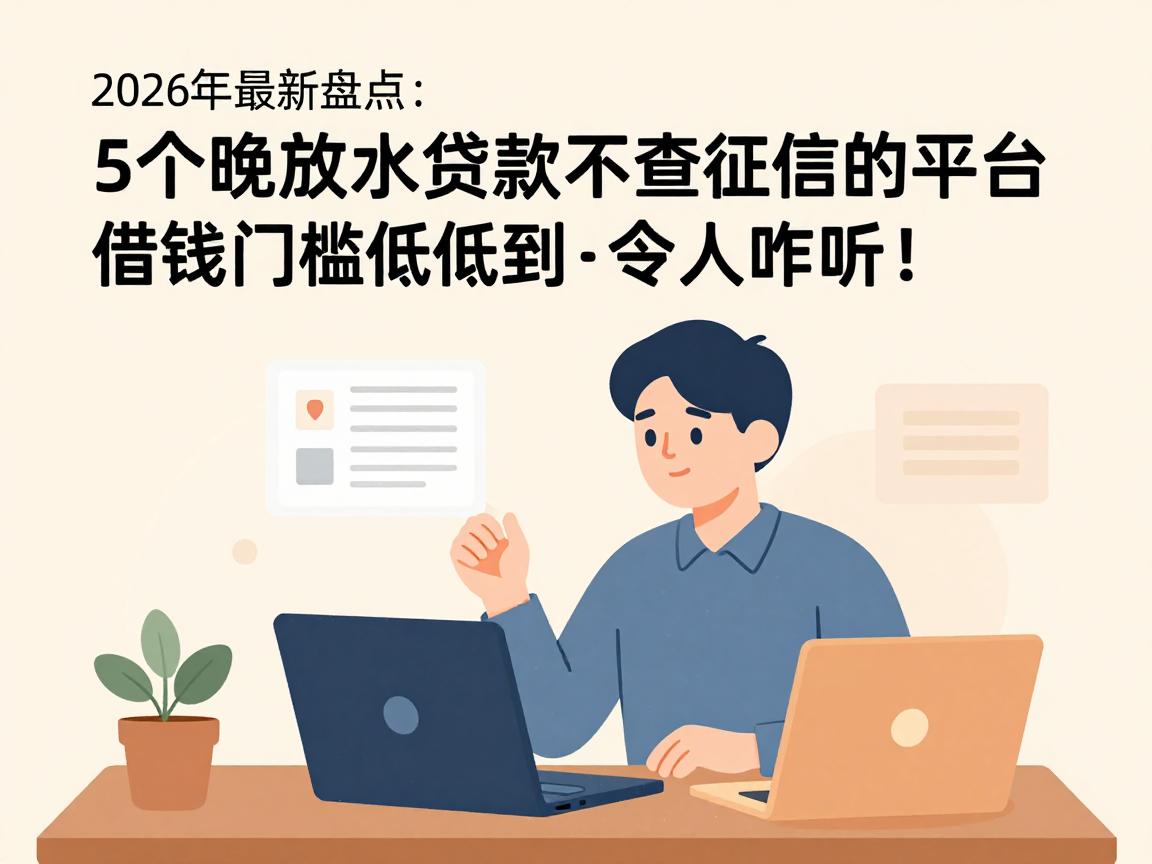 2026年最新盘点:5个晚放水贷款不查征信的平台,借钱门槛低到令人咋舌!