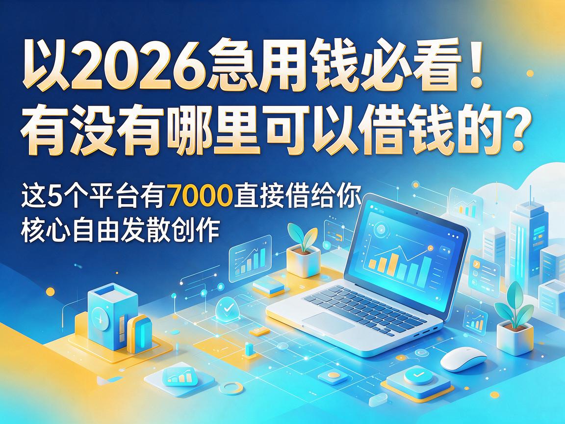 2026急用钱必看!有没有哪里可以借钱的?这5个平台有7000直接借给你