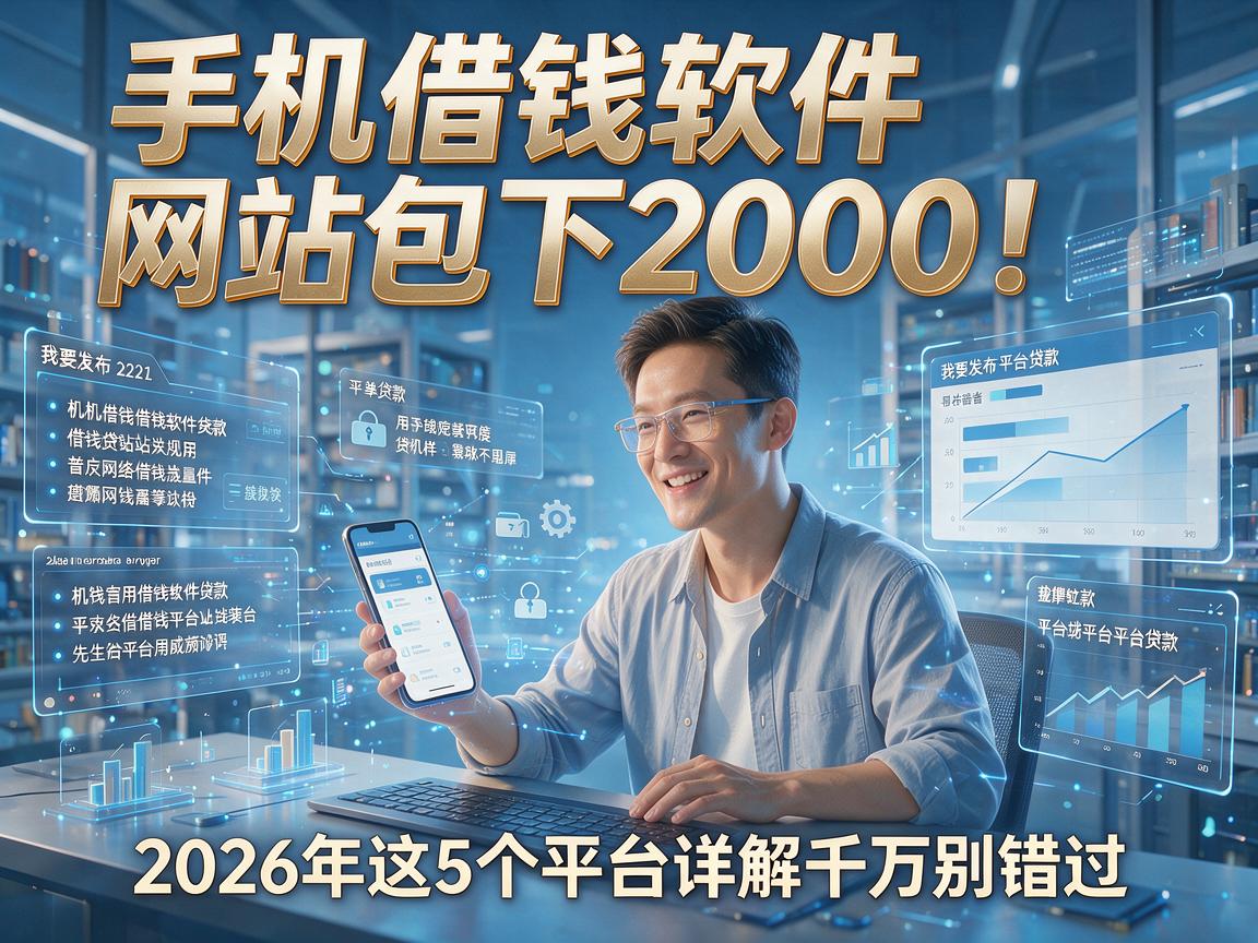手机借钱软件网站包下2000！2026年这5个平台详解千万别错过
