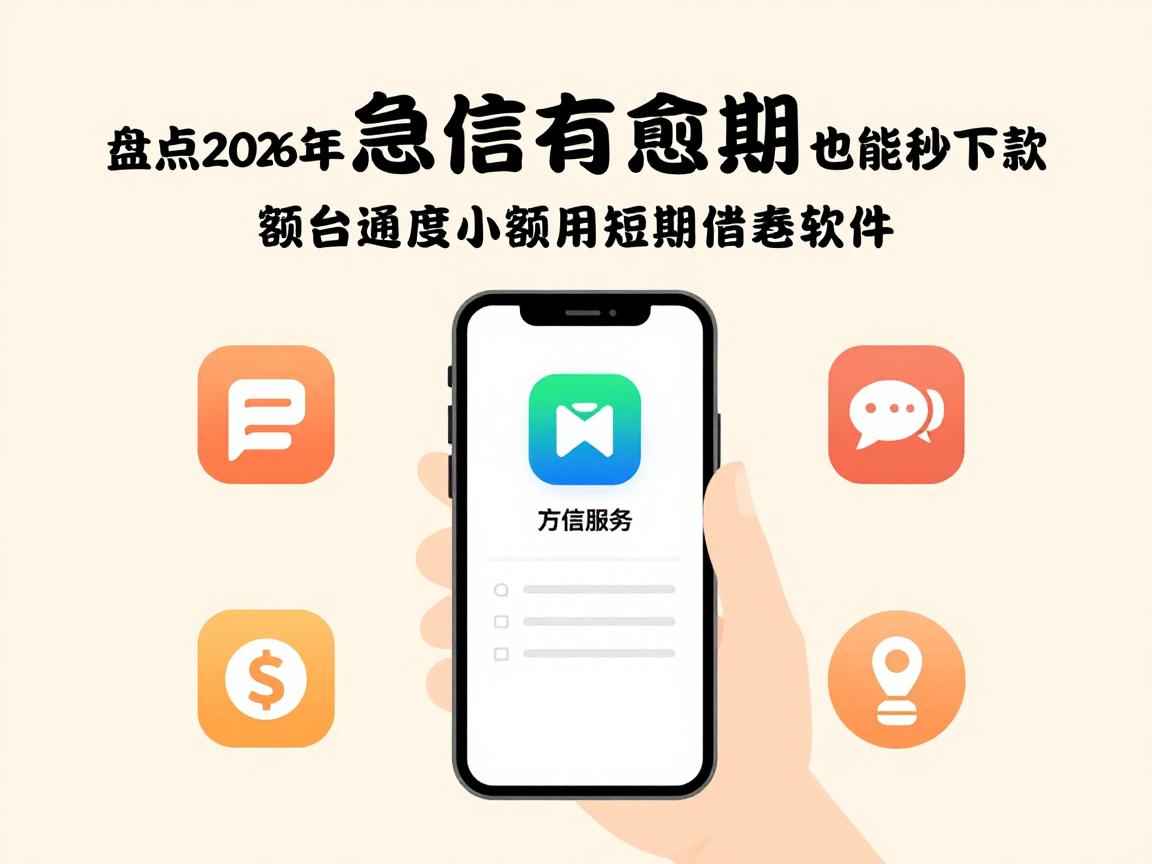 急用钱必看！盘点2026年征信有逾期也能秒下款的小额短期借款软件，这5个平台额度大容易审批