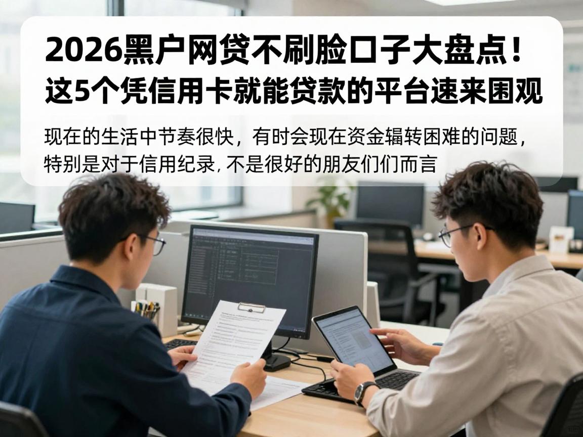 2026黑户网贷不刷脸口子大盘点！这5个凭信用卡就能贷款的平台速来围观