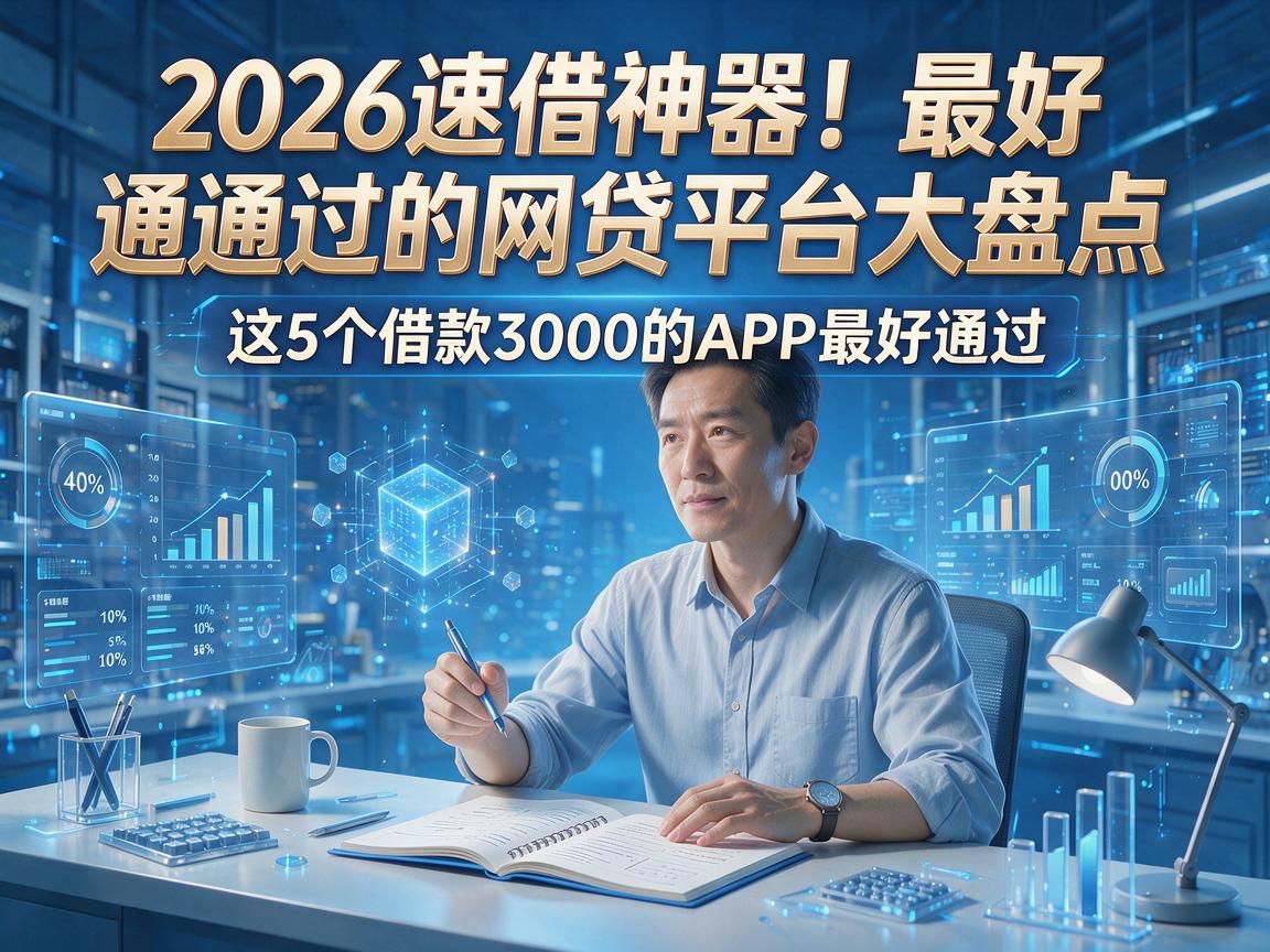 2026速借神器!最好通过的网贷平台大盘点,这5个借款3000的APP最好通过