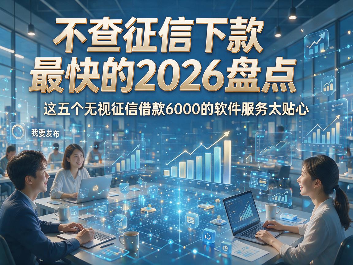 不查征信下款最快的2026盘点，这五个无视征信借款6000的软件服务太贴心