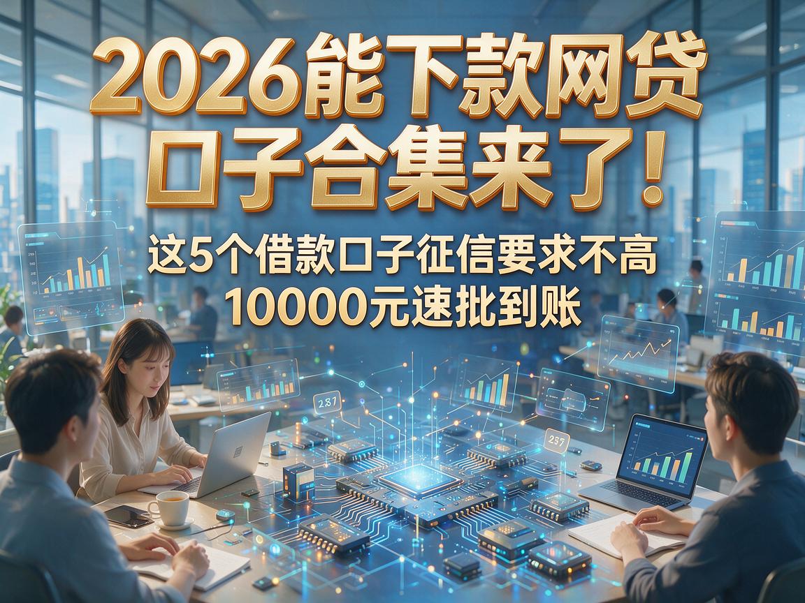2026能下款网贷口子合集来了!这5个借款口子征信要求不高,10000元速批到账