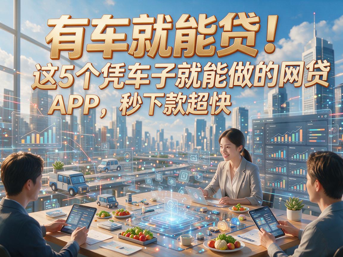 有车就能贷!这5个凭车子就能做的网贷APP,秒下款超快!