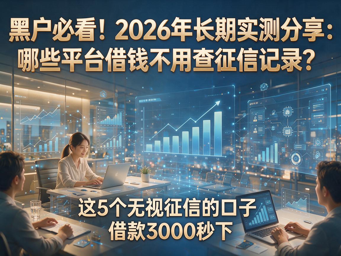 黑户必看!2026年长期实测分享:哪些平台借钱不用查征信记录?这5个无视征信的口子,借款3000秒下