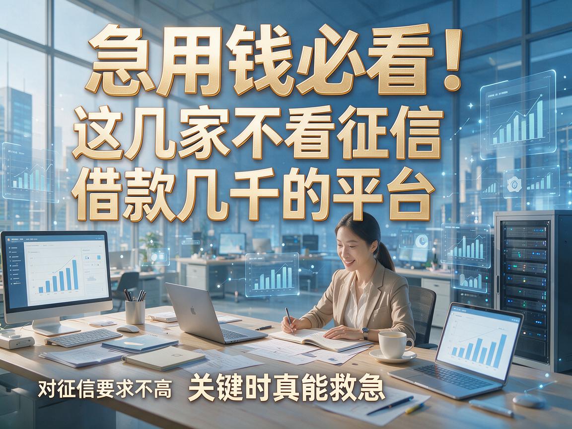 急用钱必看！这几家不看征信借款几千的平台，对征信要求不高，关键时真能救急