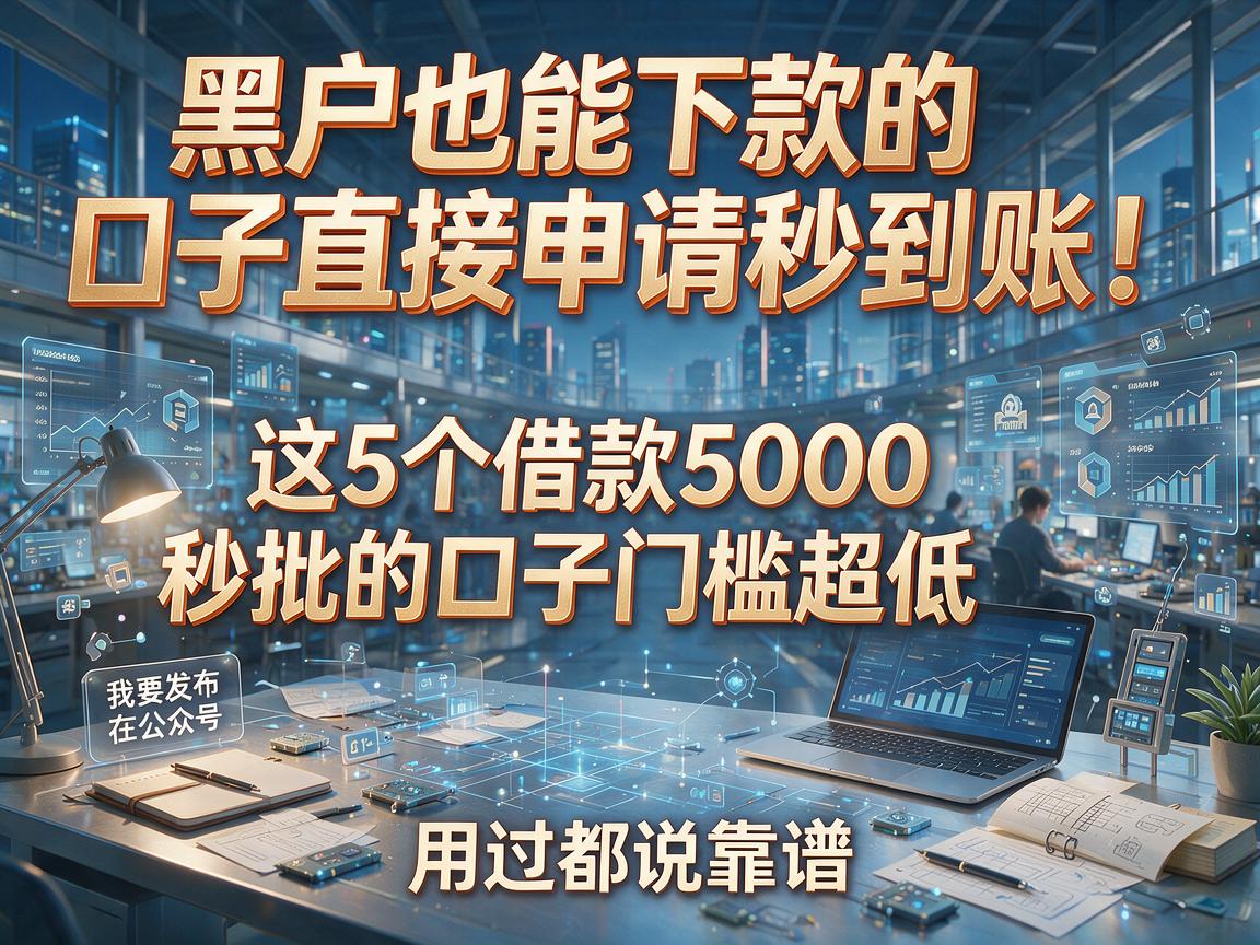 黑户也能下款的口子直接申请秒到账!这5个借款5000秒批的口子门槛超低,用过都说靠谱