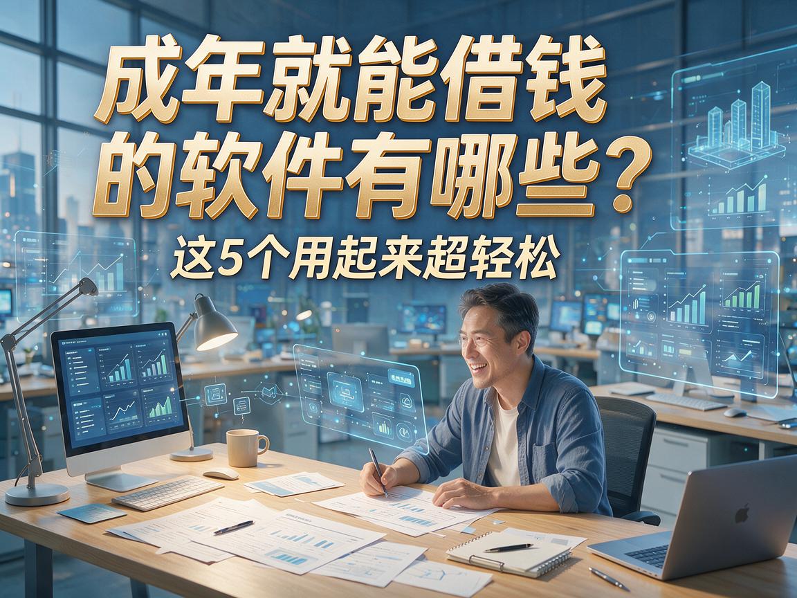成年就能借钱的软件有哪些?这5个用起来超轻松!