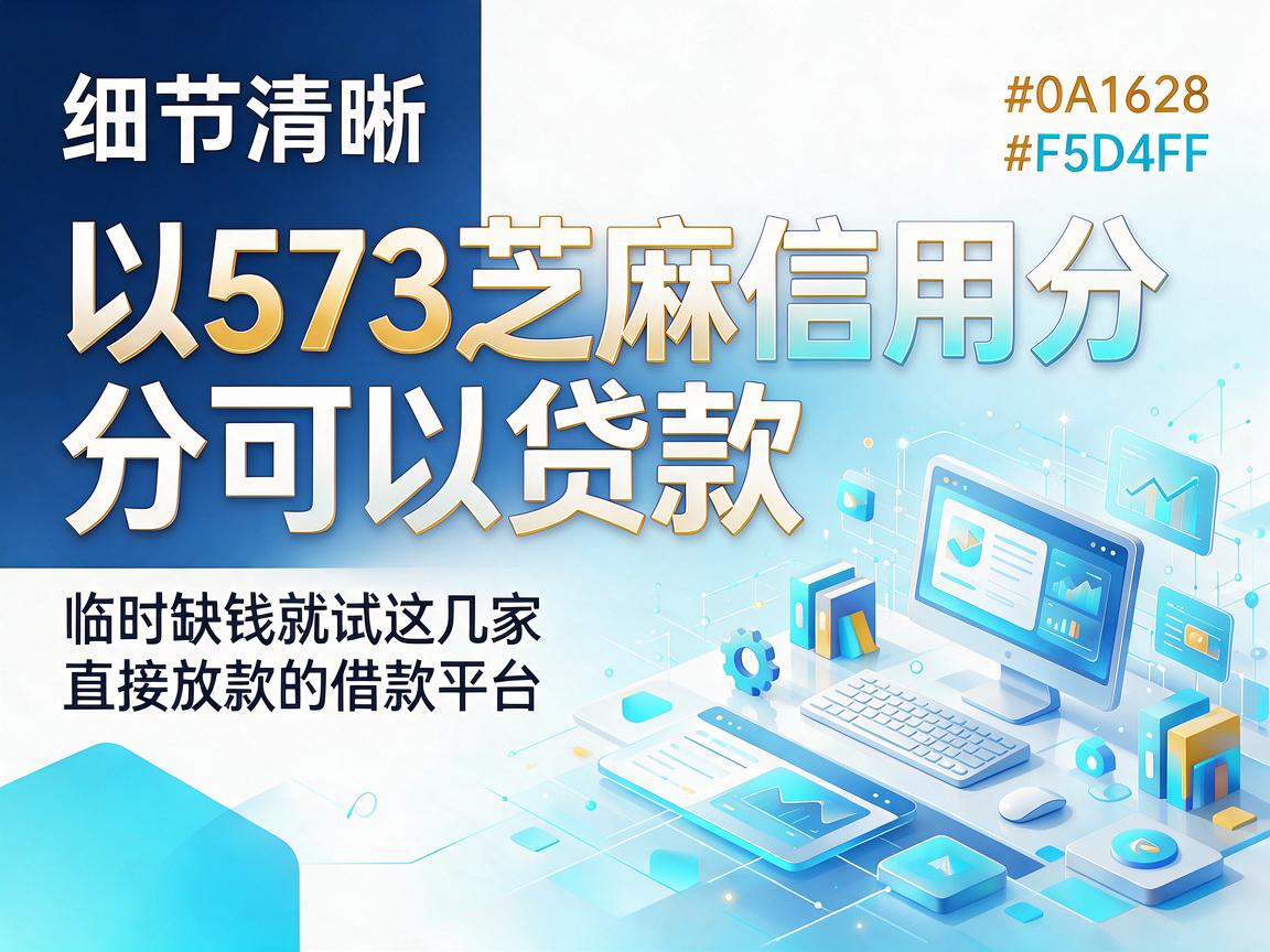 573芝麻信用分可以贷款,临时缺钱就试这几家直接放款的借款平台