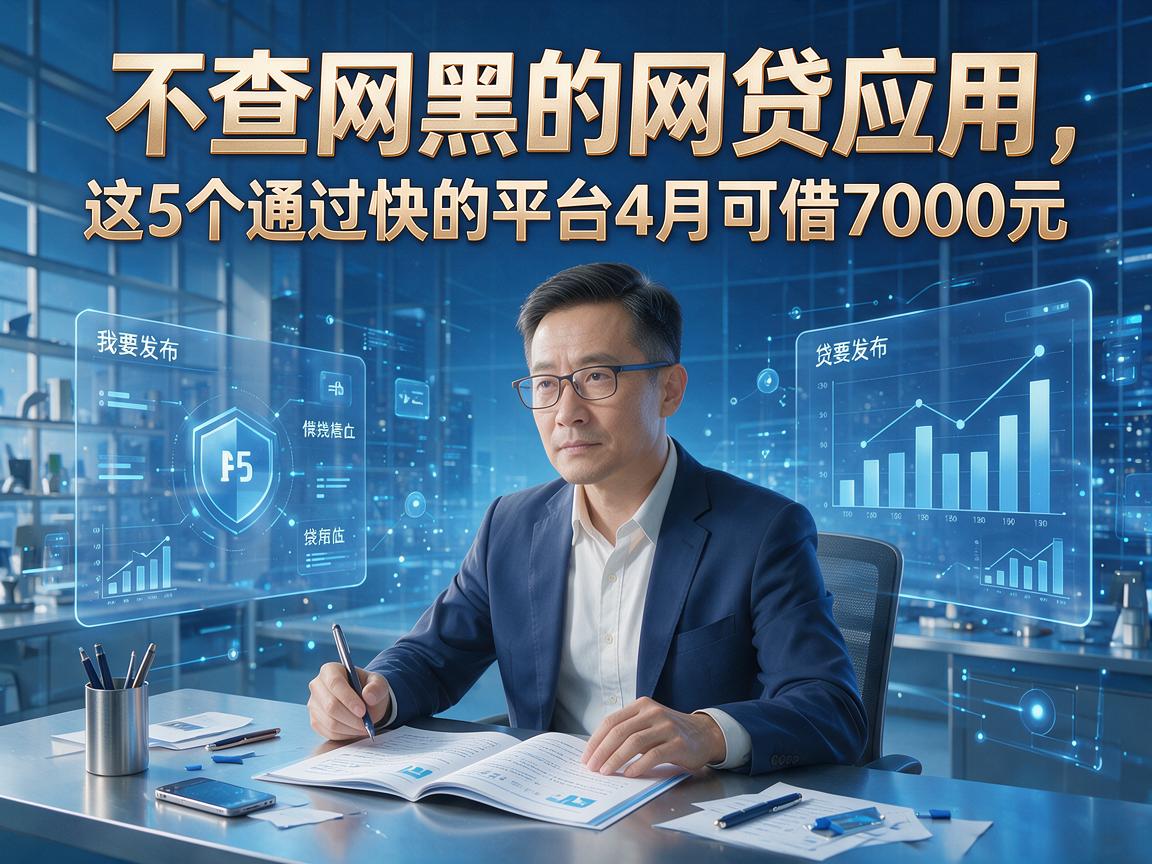 不查网黑的网贷应用,这5个通过快的平台4月可借7000元