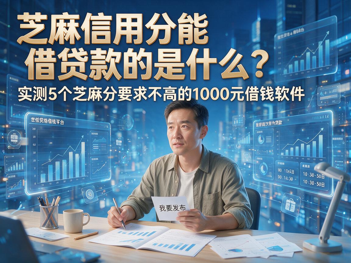芝麻信用分能借贷款的是什么？实测5个芝麻分要求不高的1000元借钱软件，评价很中肯