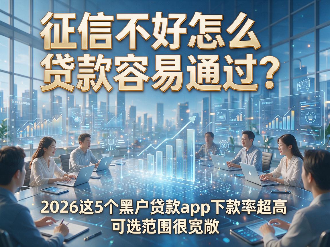 征信不好怎么贷款容易通过?2026这5个黑户贷款app下款率超高,可选范围很宽敞!