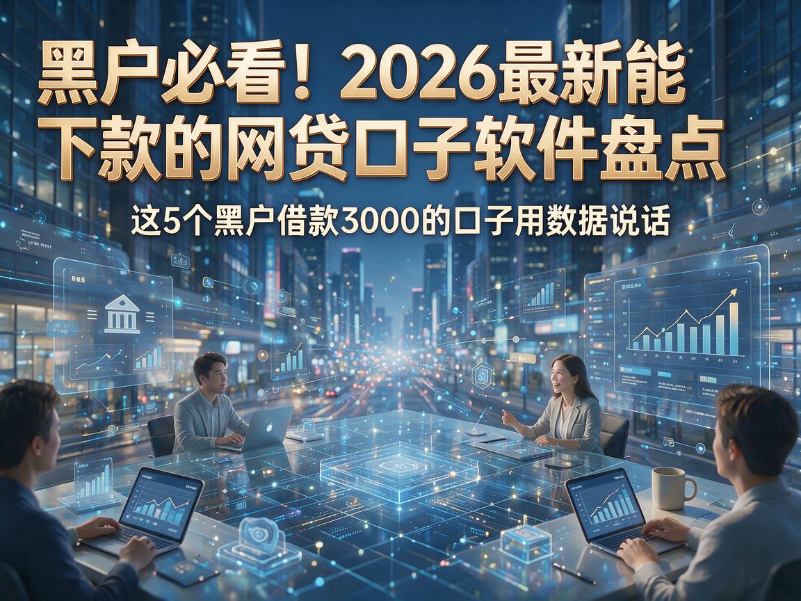 黑户必看!2026最新能下款的网贷口子软件盘点,这5个黑户借款3000的口子用数据说话